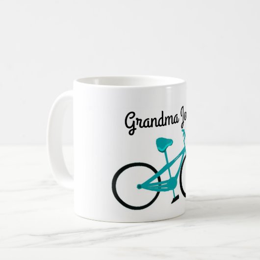 おばあちゃんバイク乗り コーヒーマグカップ (正面左)