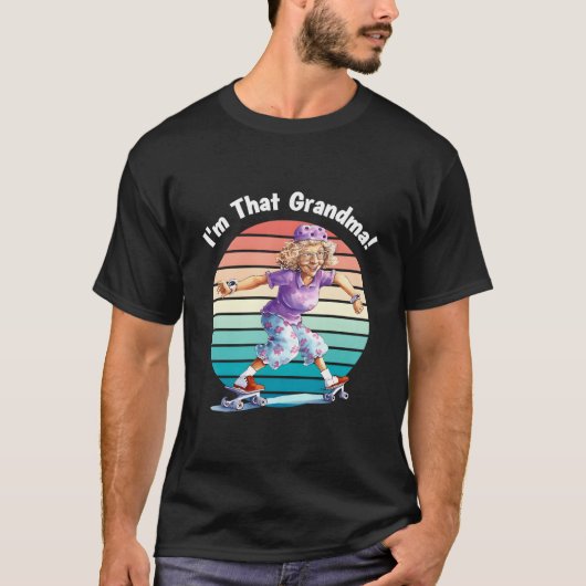 おばあちゃんバイク大好き Tシャツ (正面)