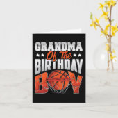 おばあちゃんバスケットボールバースデーボーイファミリーバレエb-da カード (黄色い花)