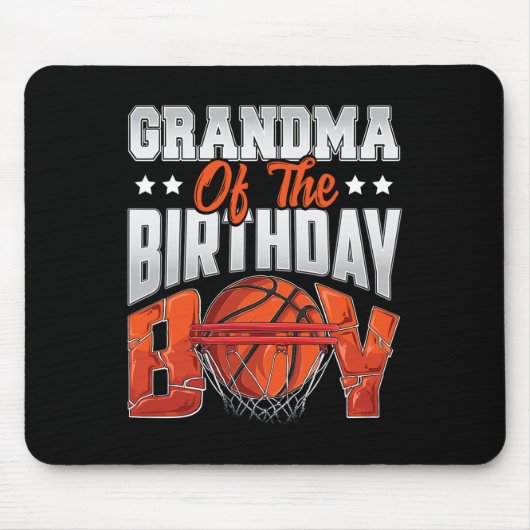 おばあちゃんバスケットボールバースデーボーイファミリーバレエb-da マウスパッド (正面)