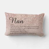 おばあちゃんバラ金ゴールドグリッター ランバークッション (裏面)