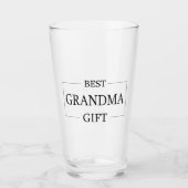 おばあちゃんパーソナライズされたおばあちゃんのギフト誕生日 タンブラーグラス (正面)