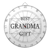 おばあちゃんパーソナライズされたおばあちゃんのギフト誕生日 ダーツボード (正面)
