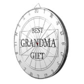 おばあちゃんパーソナライズされたおばあちゃんのギフト誕生日 ダーツボード (正面右)