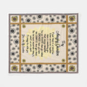 おばあちゃんパーソナライズされたから来た私の素晴らしい孫に フリースブランケット (正面(横))