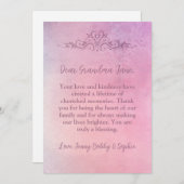 おばあちゃんパーソナライズされたのためのラブリーカード シーズンカード (正面/裏面)