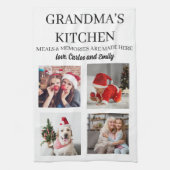 おばあちゃんパーソナライズされたのキッチン4写真 キッチンタオル (縦)