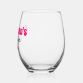 おばあちゃんパーソナライズされたのシッピーカップ ステムなしワイングラス (左)