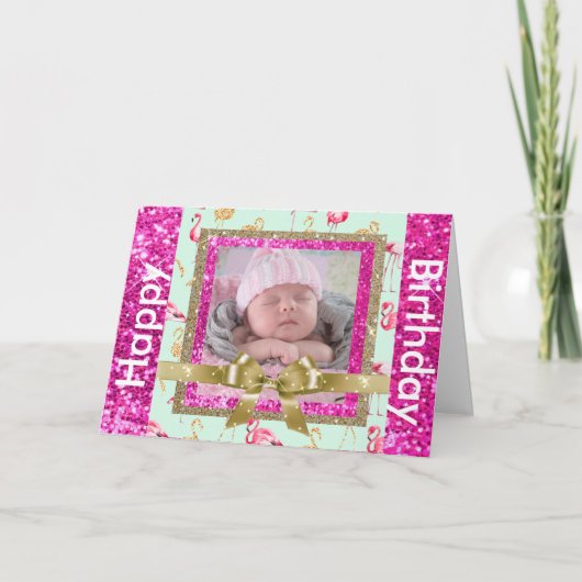 おばあちゃんパーソナライズされたのハッピーバースデーカード カード (正面)