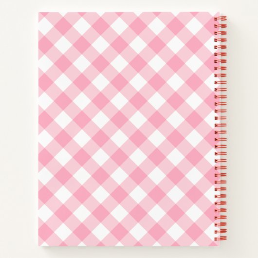 おばあちゃんパーソナライズされたのレシピブック（写真を追加） ノートブック (裏面)