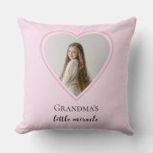 おばあちゃんパーソナライズされたの小さな奇跡のハート写真 クッション (正面)