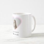 おばあちゃんパーソナライズされたの小さな奇跡のハート写真 コーヒーマグカップ (正面右)