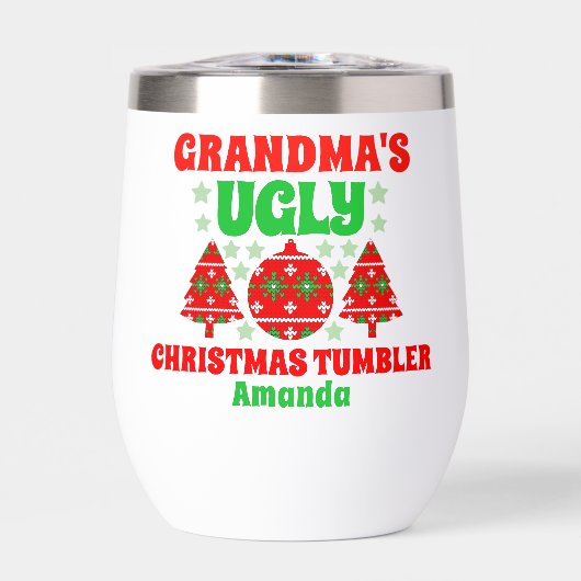 おばあちゃんパーソナライズされたの醜いクリスマスセーター (正面)