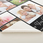 おばあちゃんパーソナライズされたの黒写真 シェルパブランケット (3/4)