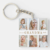 おばあちゃんパーソナライズされたキーチェーン | カスタム写真 キーホルダー (正面)