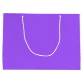 おばあちゃんパーソナライズされたクリスマス名紫 ラージペーパーバッグ (裏面)