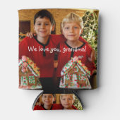 おばあちゃんパーソナライズされたクーラーボックスへの贈り物 缶クーラー (正面)