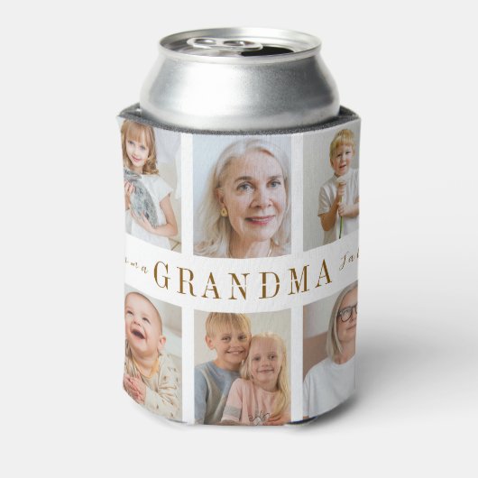 おばあちゃんパーソナライズされたクーラーボックス | カスタム写真 缶クーラー (缶裏面)