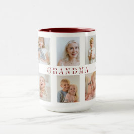 おばあちゃんパーソナライズされたコンボマグカップ | カスタム写真 マグカップ