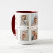 おばあちゃんパーソナライズされたコンボマグカップ | カスタム写真 マグカップ (正面左)