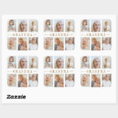 おばあちゃんパーソナライズされたシール | カスタム写真 スクエアシール (シート)