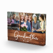 おばあちゃんパーソナライズされたフォトコラージュ フォトブロック (右)