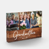 おばあちゃんパーソナライズされたフォトコラージュ フォトブロック (左)