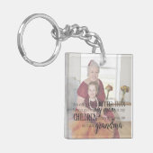 おばあちゃんパーソナライズされたフォト引用文キーチェーン キーホルダー (正面左)