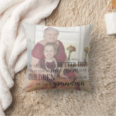 おばあちゃんパーソナライズされたフォト引用文枕 クッション (ブランケット)