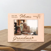 おばあちゃんパーソナライズされたベビー発表 レーザー彫刻フレーム