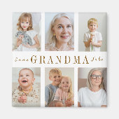 おばあちゃんパーソナライズされたマグネット | カスタム写真 マグネット (正面)
