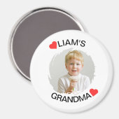 おばあちゃんパーソナライズされたマグネット | 子顔写真 マグネット (正面/裏面)
