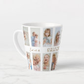 おばあちゃんパーソナライズされたラテマグカップ | カスタム写真 カフェラテマグ (左アングル)