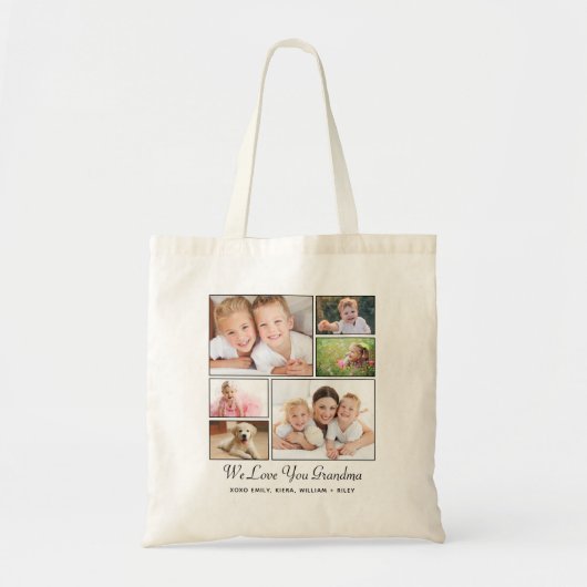 おばあちゃんパーソナライズされた写真 トートバッグ (正面)