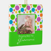 おばあちゃんパーソナライズされた初めてのクリスマスオーナメント セラミックオーナメント (右)