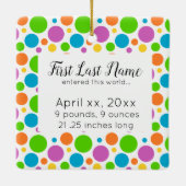 おばあちゃんパーソナライズされた初めてのクリスマスオーナメント セラミックオーナメント (裏面)