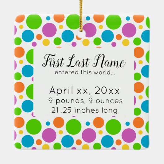 おばあちゃんパーソナライズされた初めてのクリスマスオーナメント セラミックオーナメント (裏面)