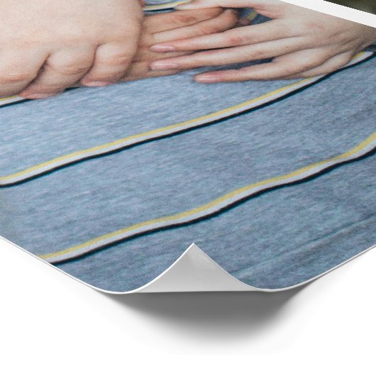 おばあちゃんパーソナライズされた定義4フォトコラージュ ポスター (角)