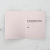 おばあちゃんパーソナライズされた母の日帰りグリーティングカード カード (内部)