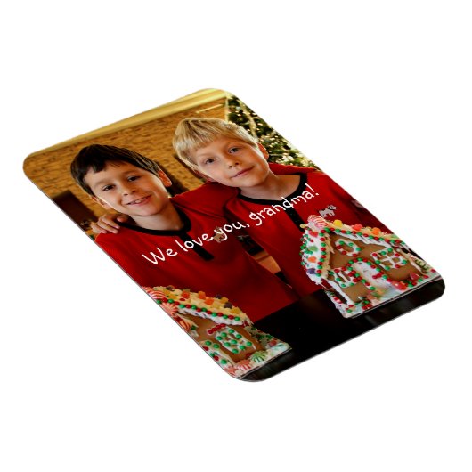 おばあちゃんパーソナライズされた用の柔軟なフォトマグネット マグネット (右側)