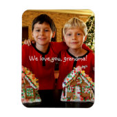 おばあちゃんパーソナライズされた用の柔軟なフォトマグネット マグネット (縦)
