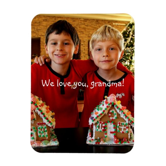 おばあちゃんパーソナライズされた用の柔軟なフォトマグネット マグネット (縦)