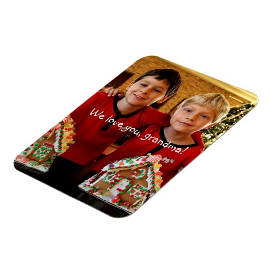 おばあちゃんパーソナライズされた用の柔軟なフォトマグネット マグネット (左側)