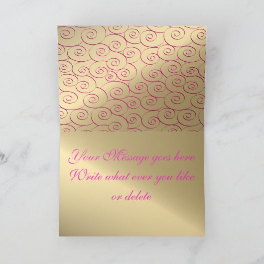 おばあちゃんパーソナライズされた真珠バレンタインカード シーズンカード (内部)