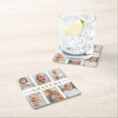 おばあちゃんパーソナライズされた紙コースター | カスタム写真 スクエアペーパーコースター (インサイチュ)