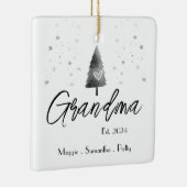 おばあちゃんパーソナライズされた設立エレガント セラミックオーナメント (右)