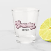 おばあちゃんパープルラベンダーカスタム年 ショットグラス (正面)