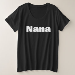 おばあちゃんファミリーフォト撮影用ボールドレタートリブレンドTシャツ プラスサイズTシャツ
