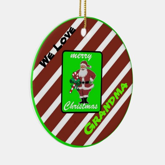 おばあちゃんフォトオーナメント セラミックオーナメント (右)