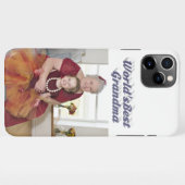 おばあちゃんフォトグレータイポグラフィ iPhoneケース (裏面横)